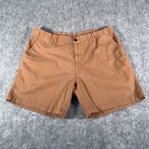BEARBOTTOM Shorts Mens 2XL Brown Elastic Stretch 7” Inseam Flap Pocket